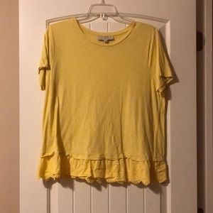 Loft Size 14 Yellow Top. Great condition! Smoke free home!